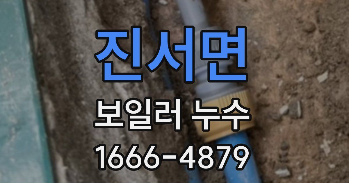 진서면 보일러 누수