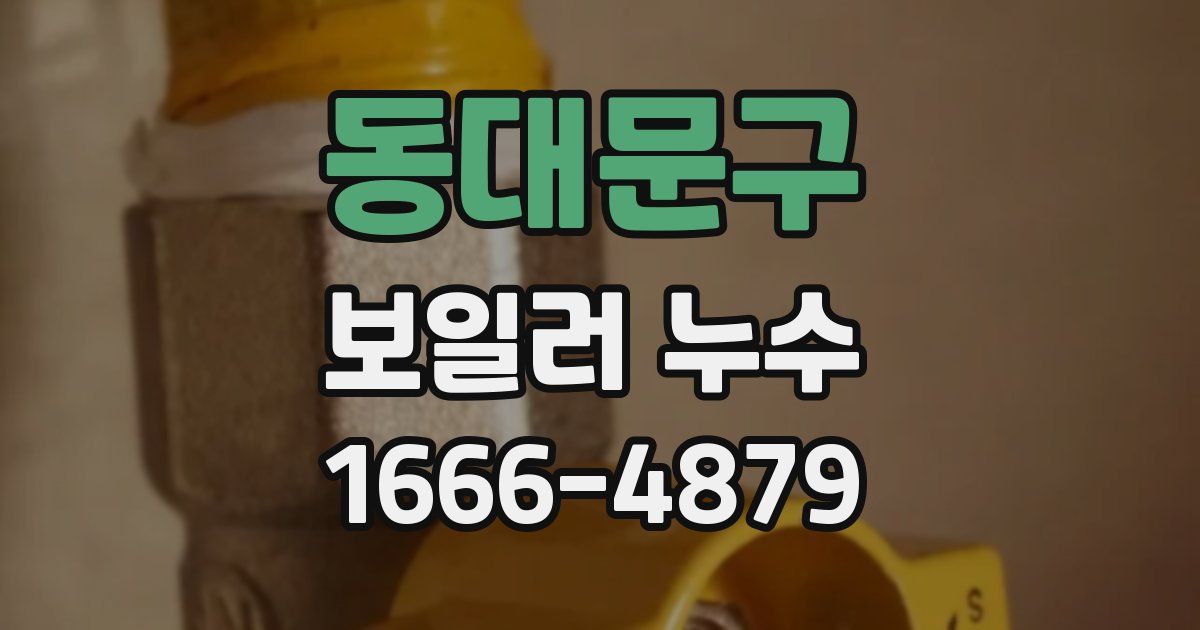 동대문구 보일러 누수