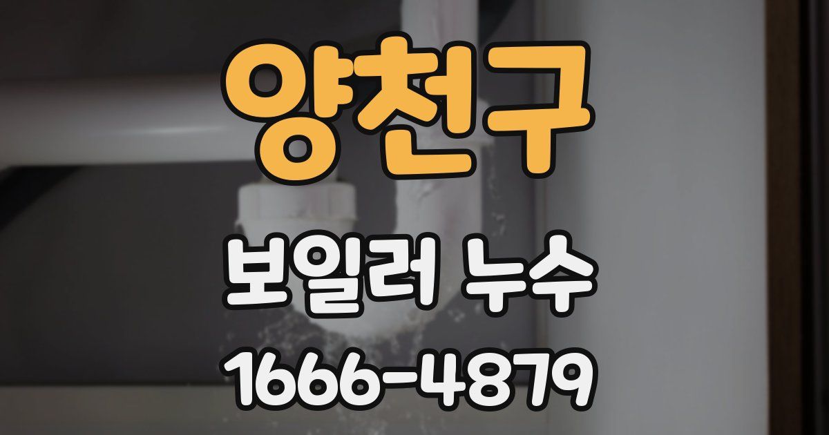 양천구 보일러 누수