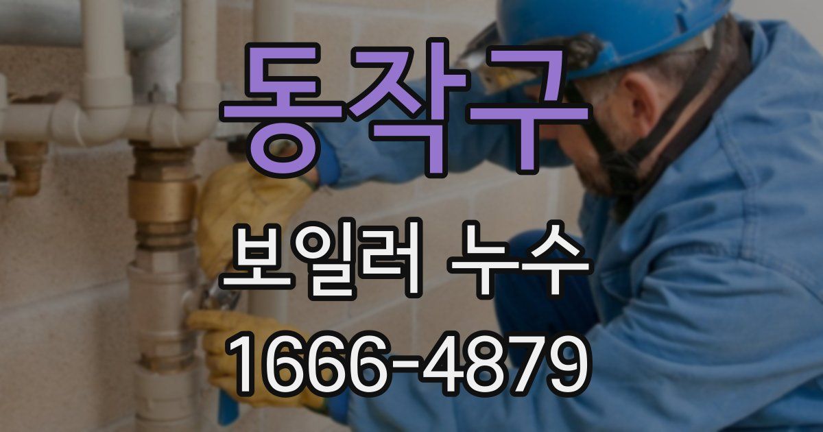 동작구 보일러 누수