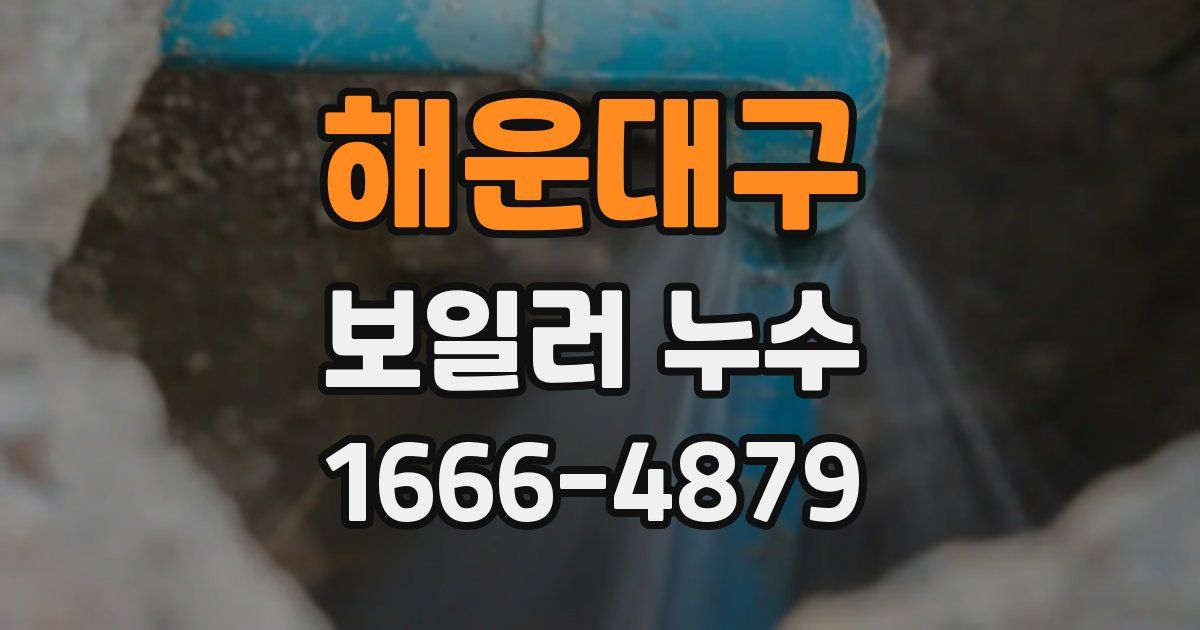 해운대구 보일러 누수