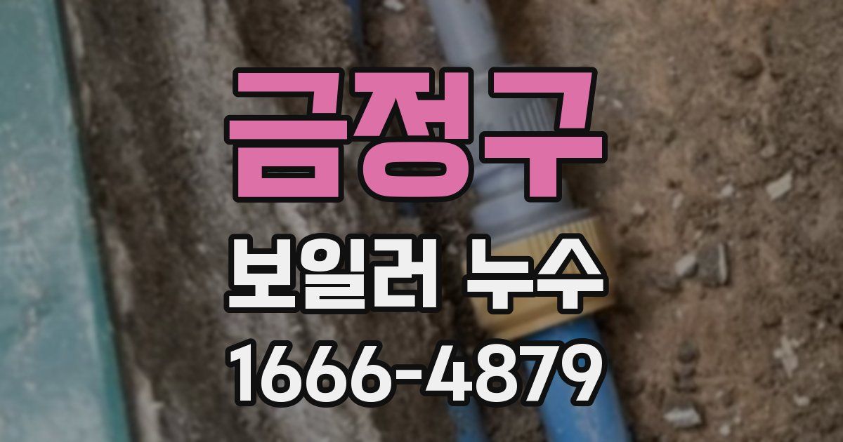 금정구 보일러 누수