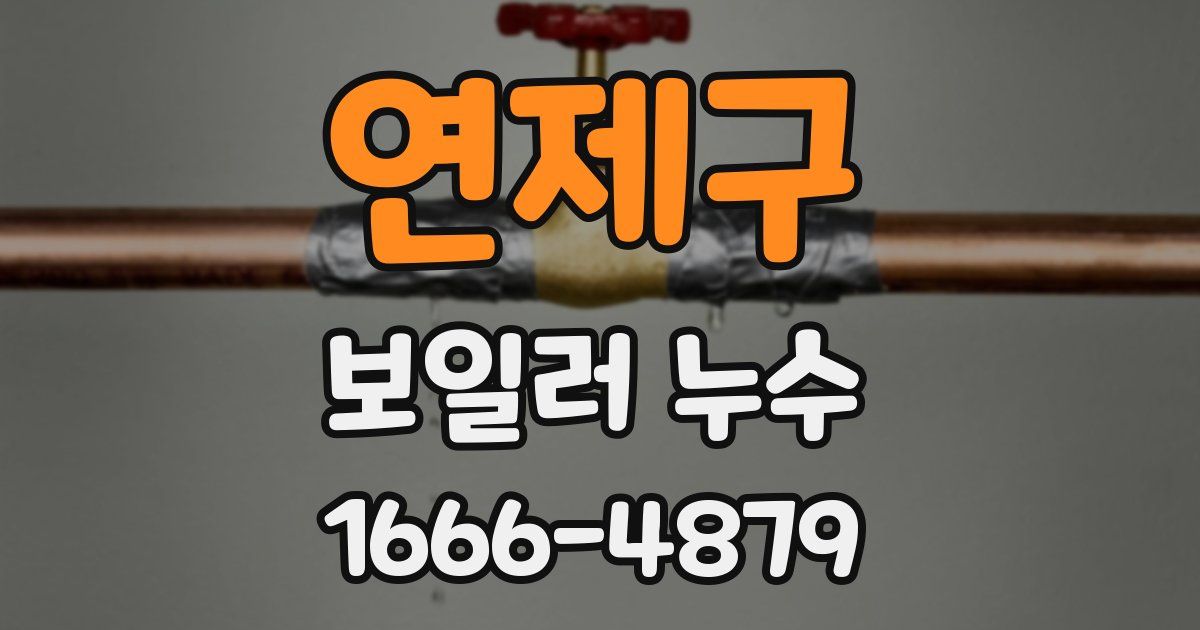 연제구 보일러 누수