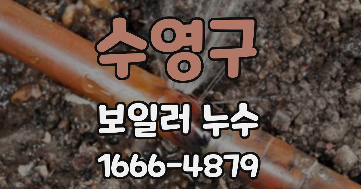 수영구 보일러 누수