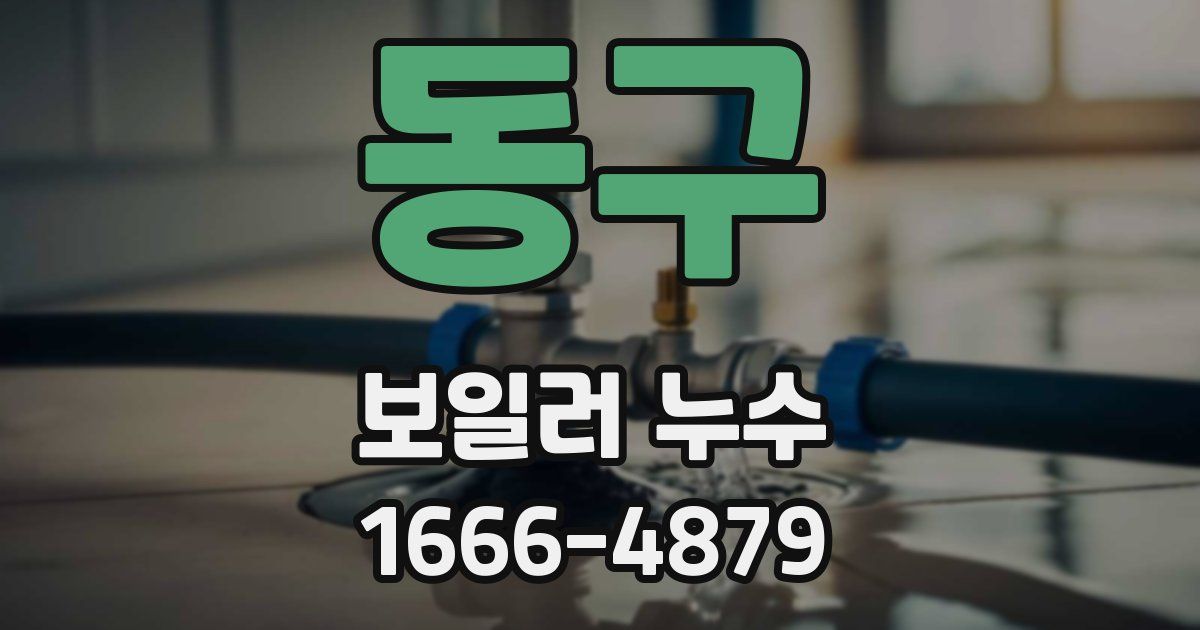 동구 보일러 누수