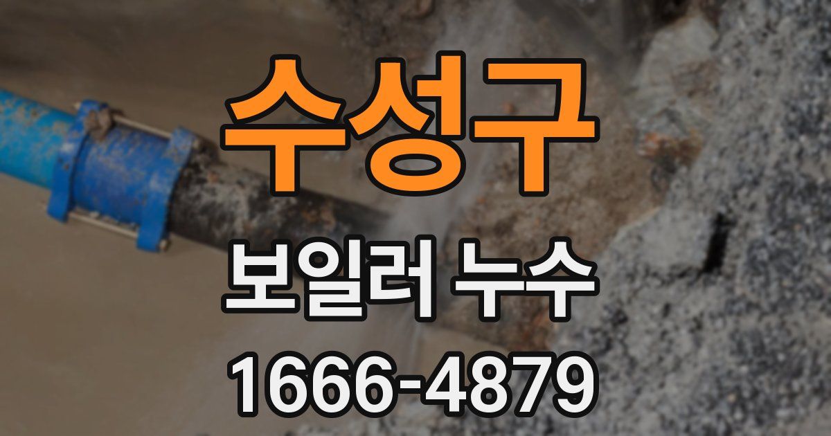 수성구 보일러 누수