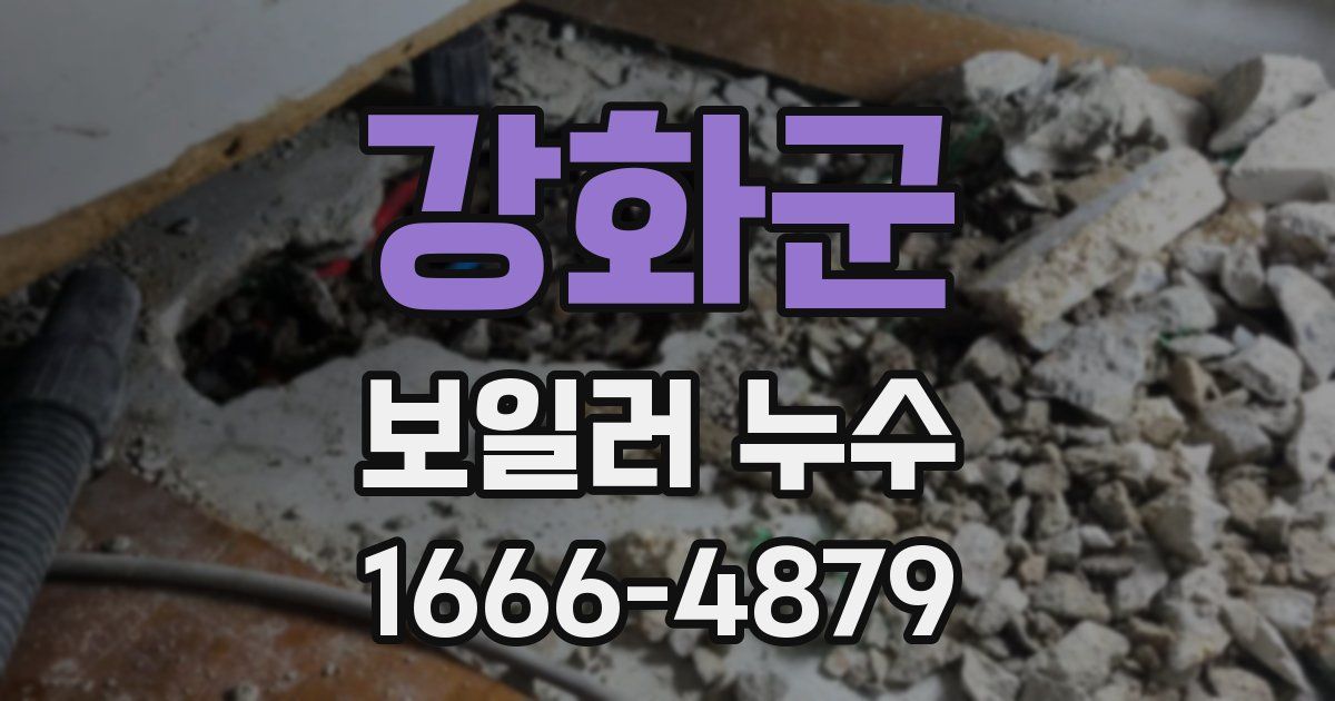 강화군 보일러 누수