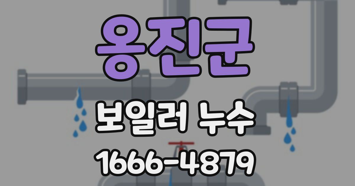 옹진군 보일러 누수