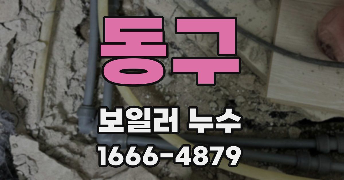 동구 보일러 누수