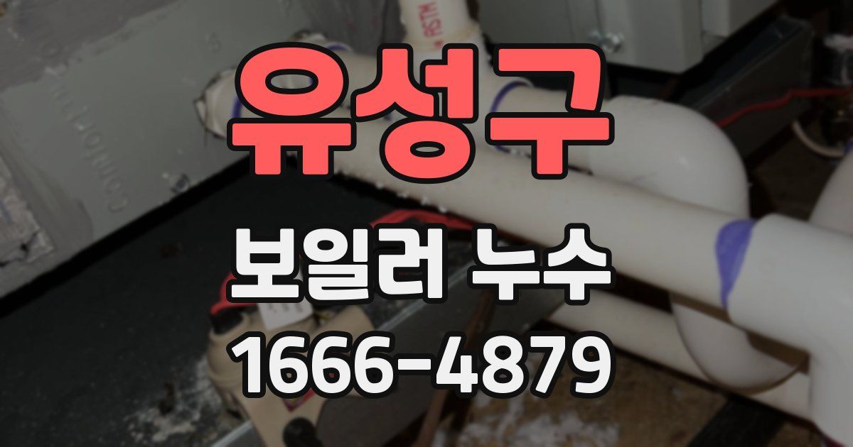 유성구 보일러 누수