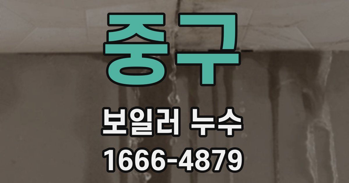 중구 보일러 누수