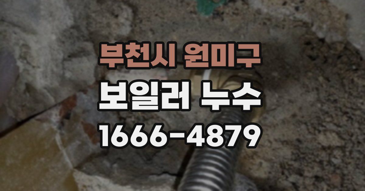 부천시 원미구 보일러 누수