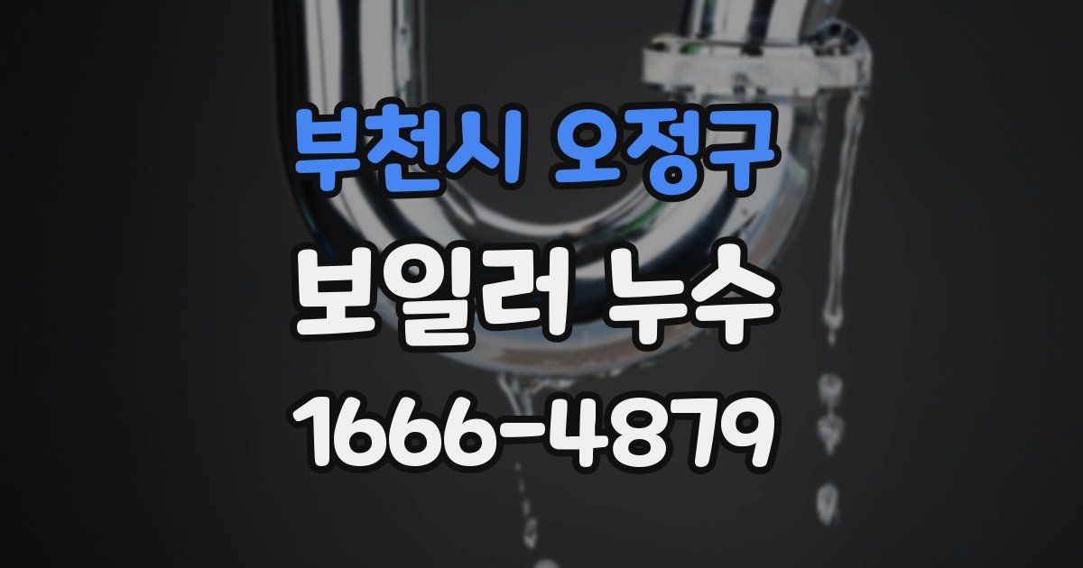 부천시 오정구 보일러 누수