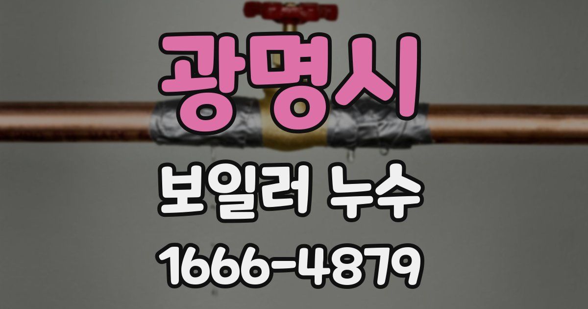 광명시 보일러 누수