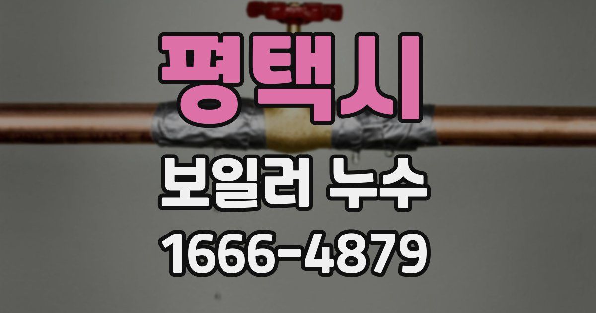 평택시 보일러 누수