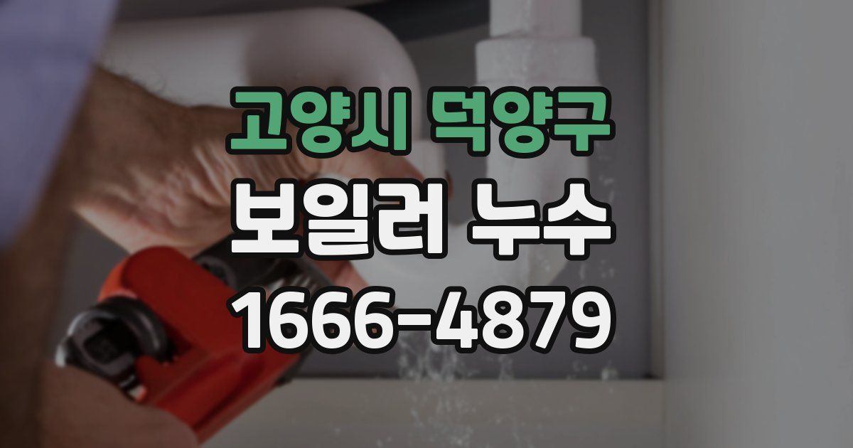 고양시 덕양구 보일러 누수