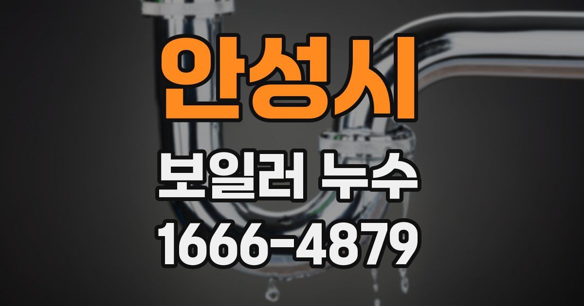 안성시 보일러 누수