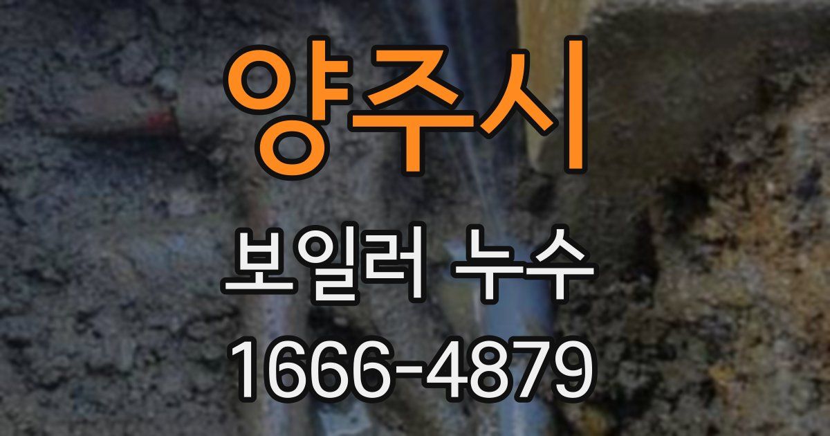 양주시 보일러 누수