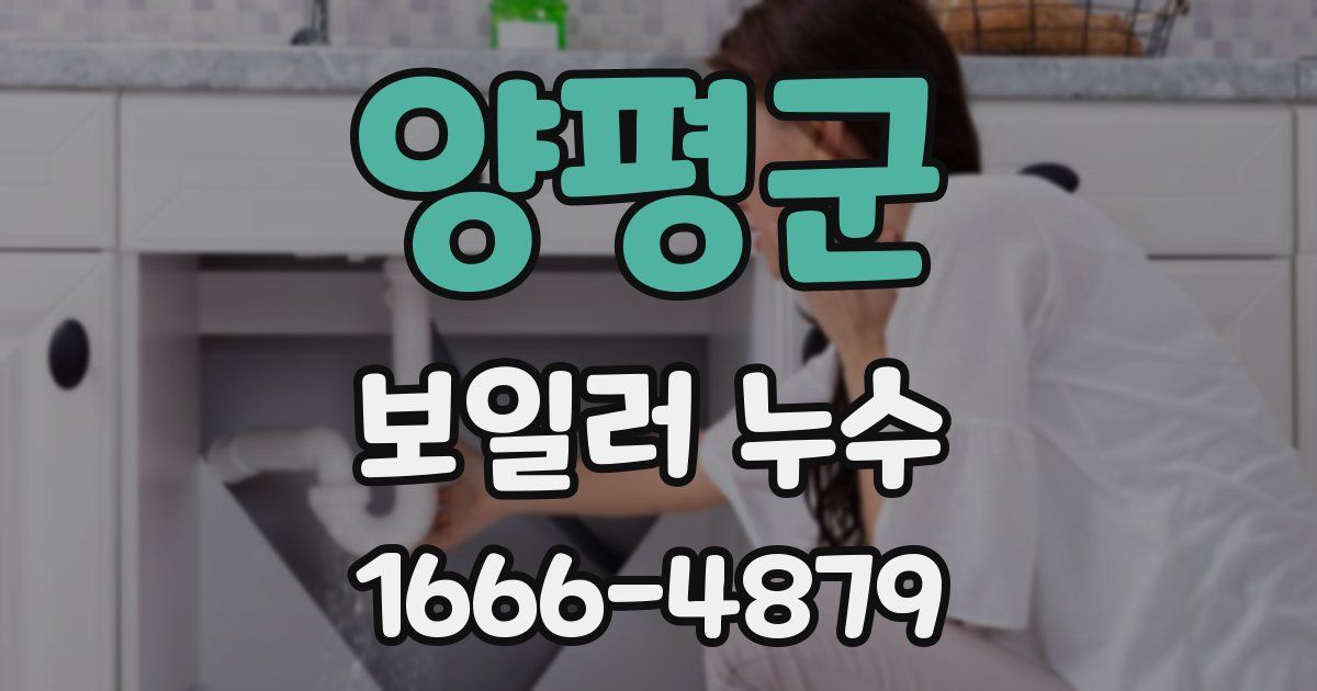 양평군 보일러 누수