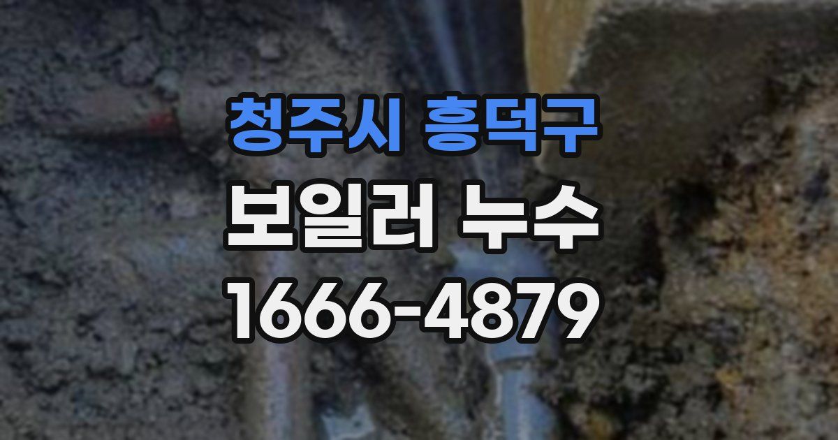 청주시 흥덕구 보일러 누수