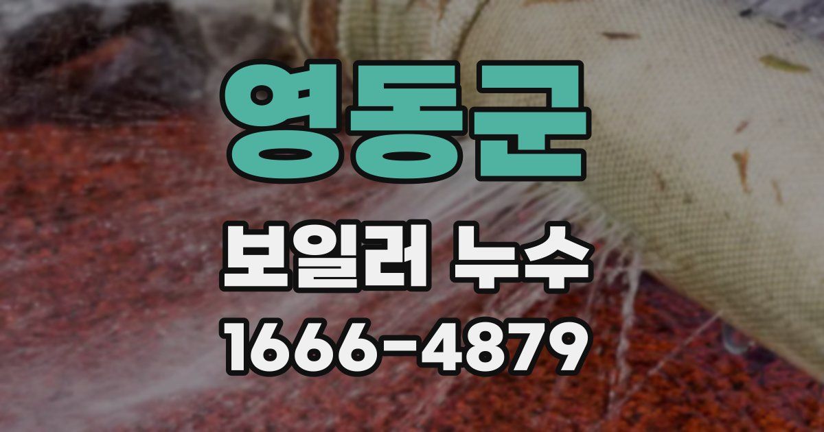 영동군 보일러 누수
