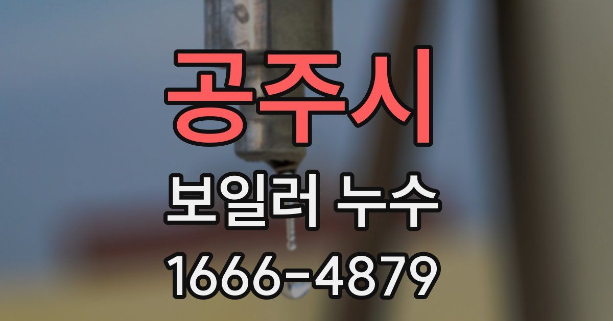 공주시 보일러 누수