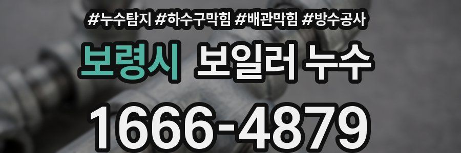 보령시 보일러 누수