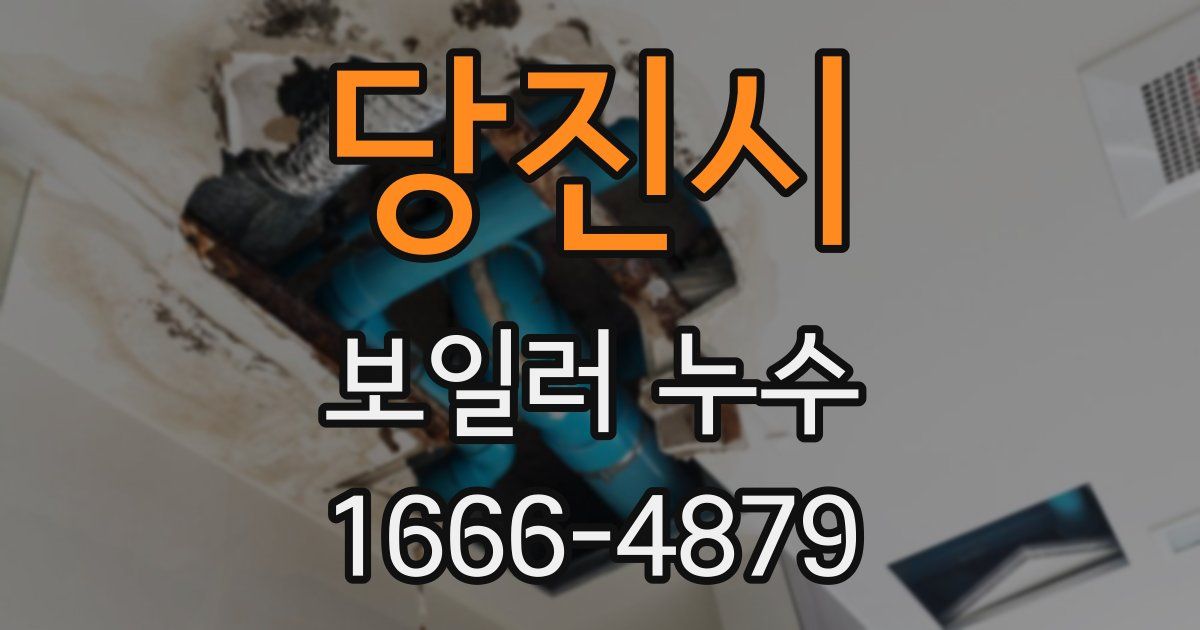 당진시 보일러 누수