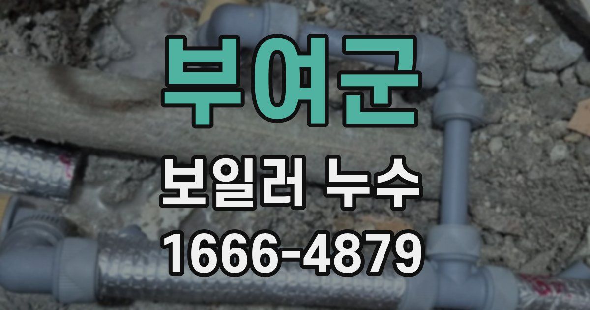 부여군 보일러 누수