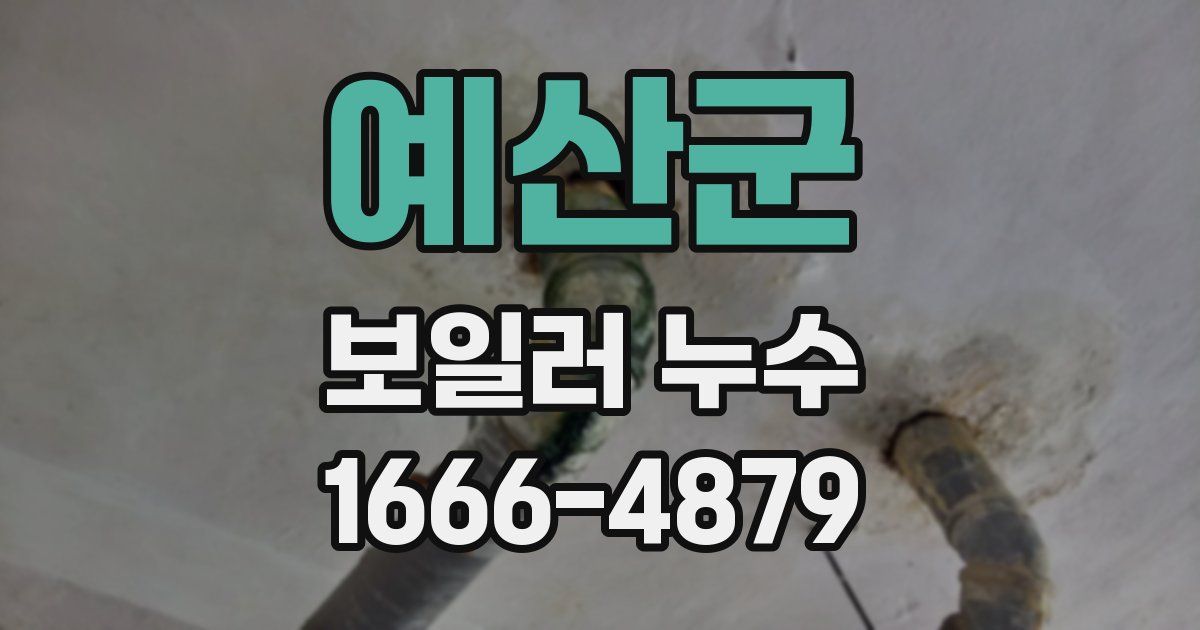 예산군 보일러 누수