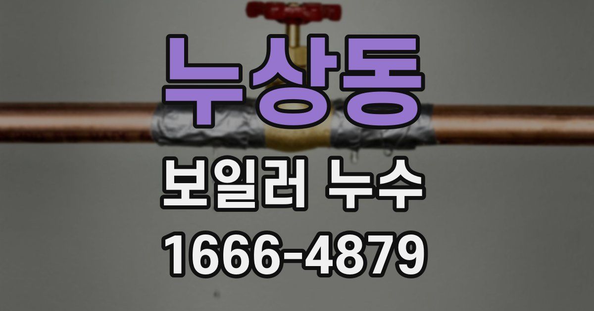 누상동 보일러 누수