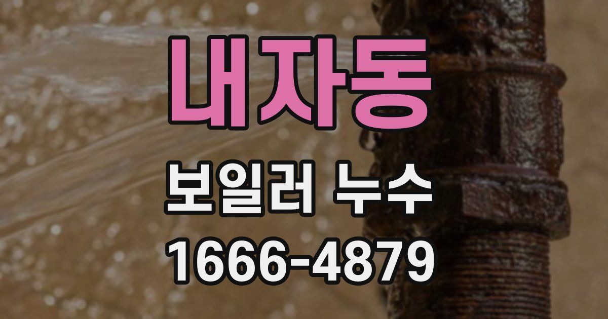 내자동 보일러 누수