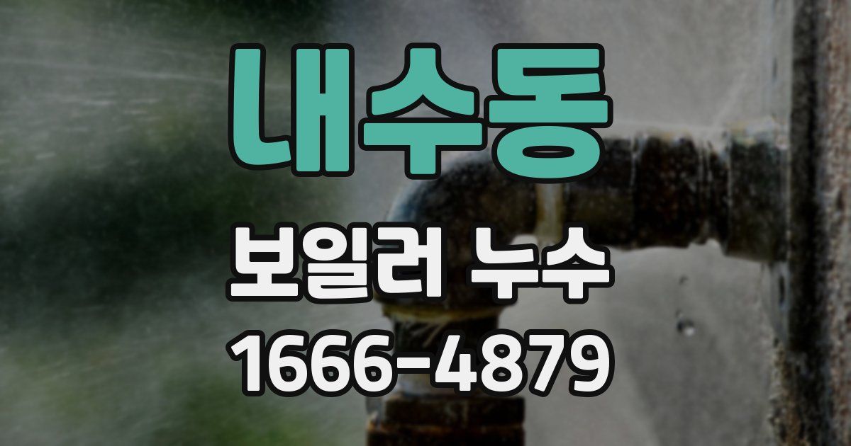 내수동 보일러 누수