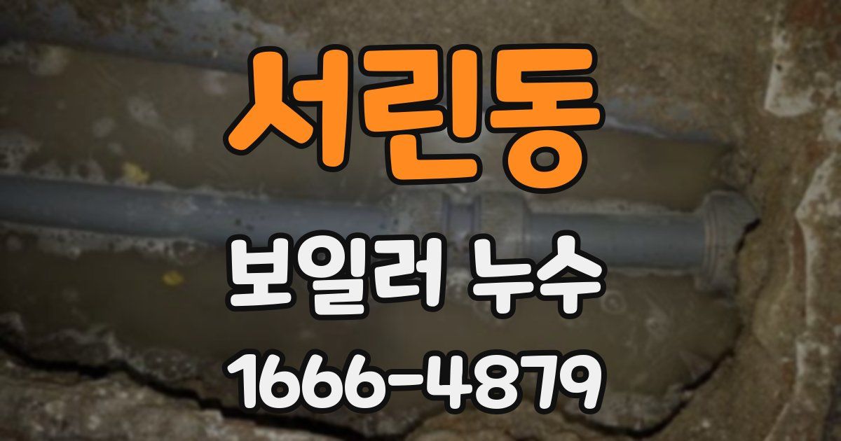 서린동 보일러 누수
