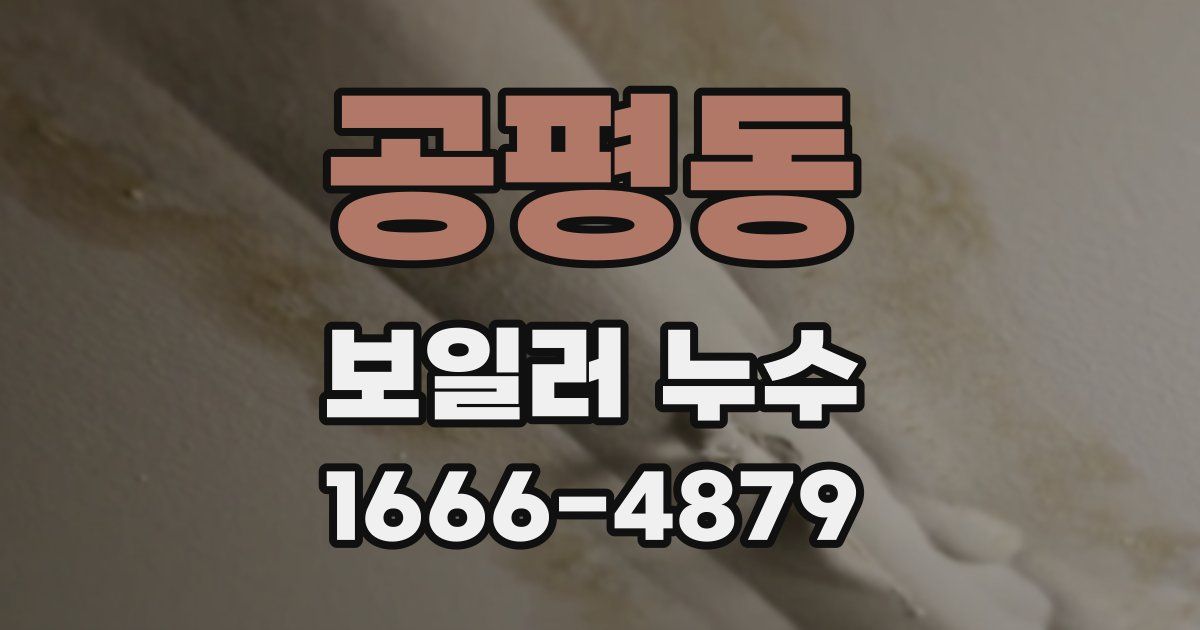 공평동 보일러 누수