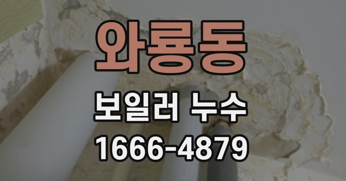 와룡동 보일러 누수