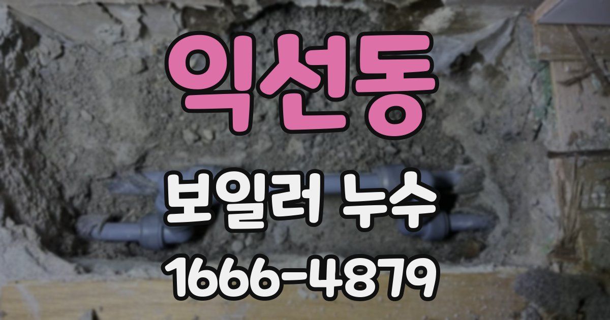 익선동 보일러 누수