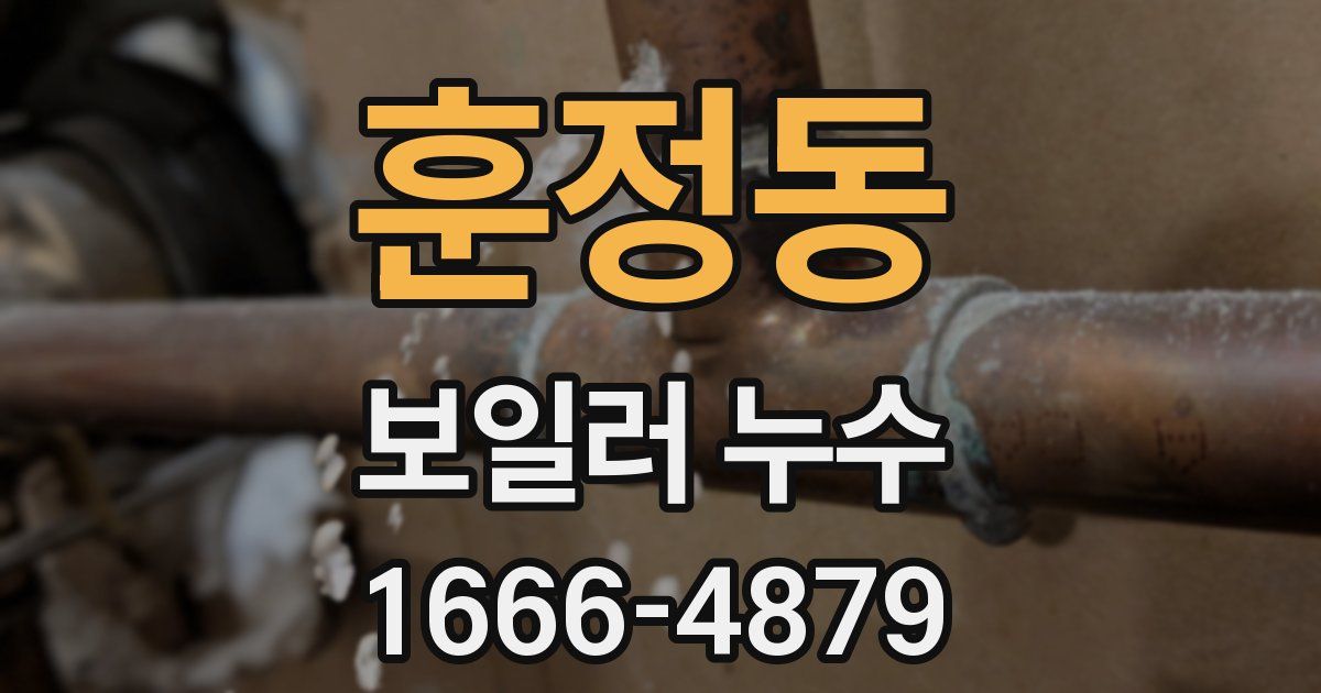 훈정동 보일러 누수
