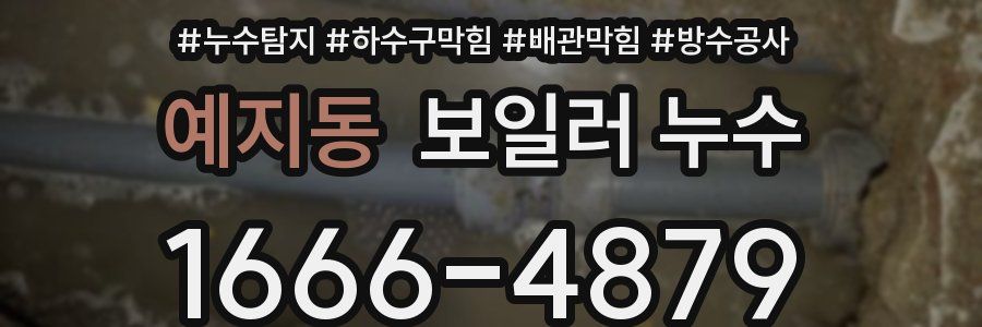 예지동 보일러 누수