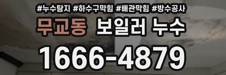 무교동 보일러 누수