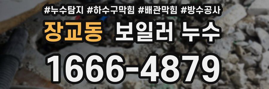 장교동 보일러 누수