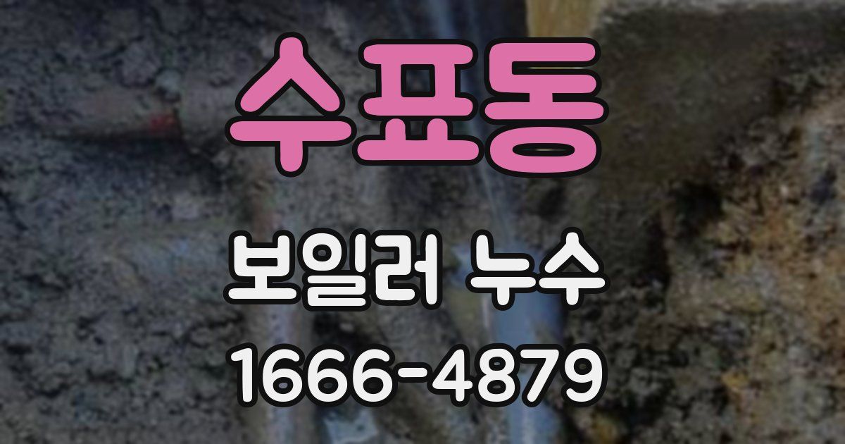 수표동 보일러 누수
