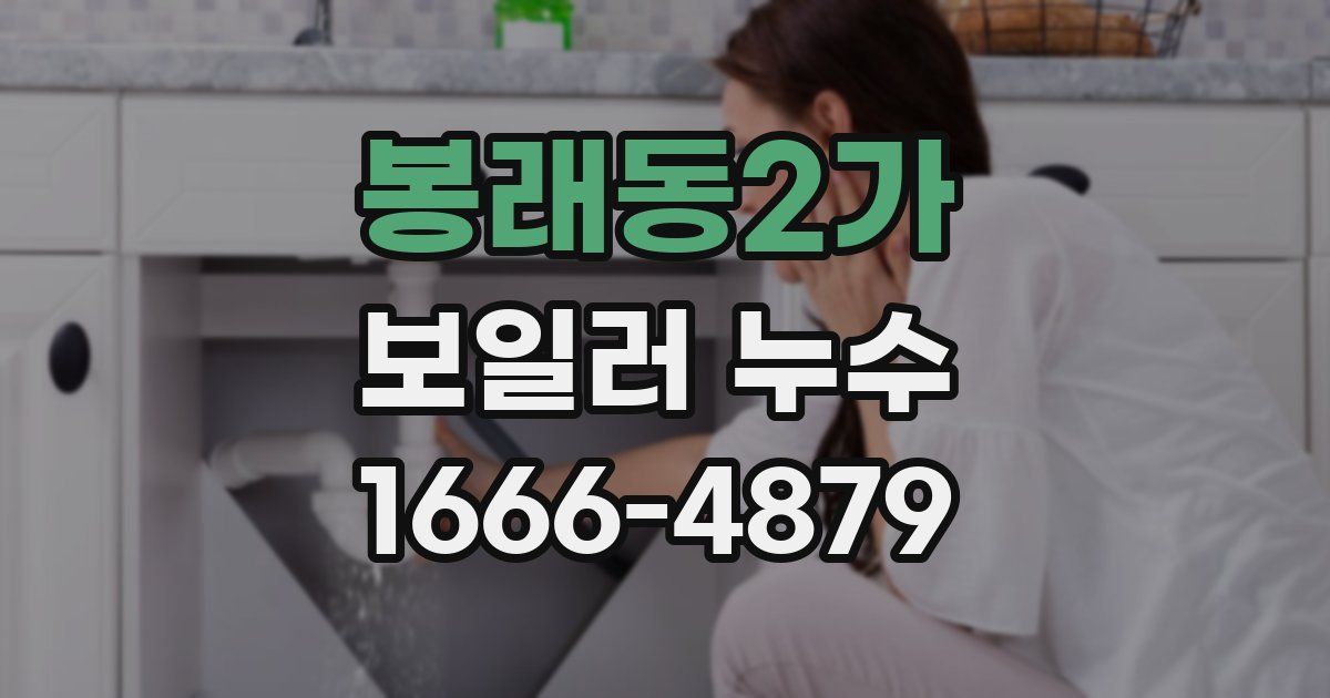 봉래동2가 보일러 누수