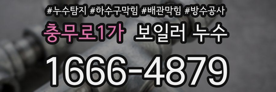 충무로1가 보일러 누수
