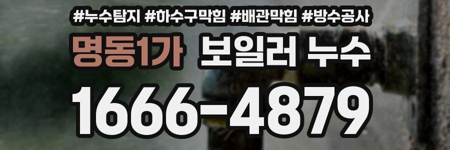명동1가 보일러 누수