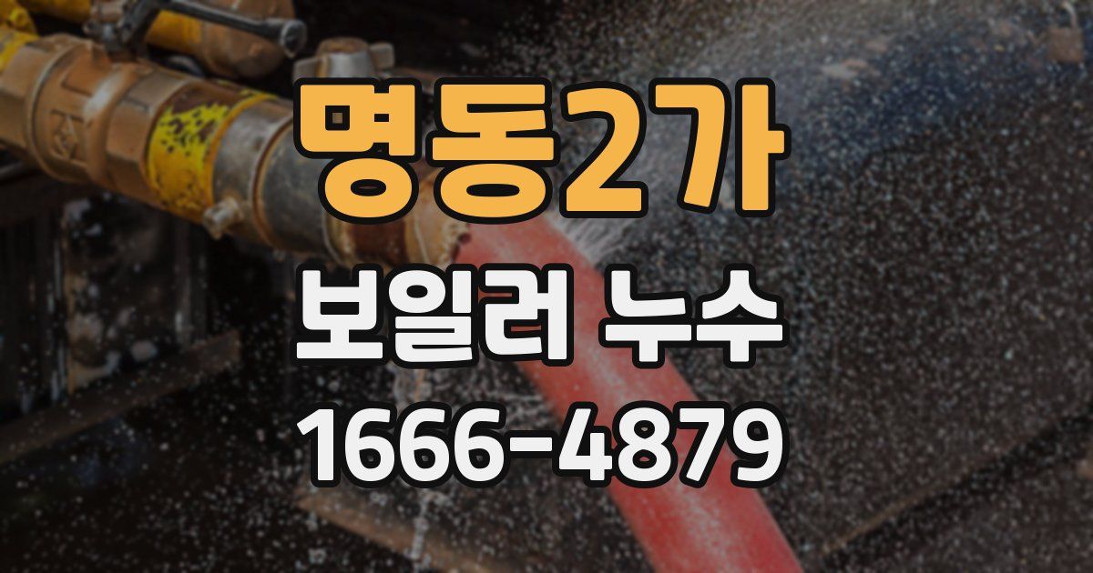 명동2가 보일러 누수
