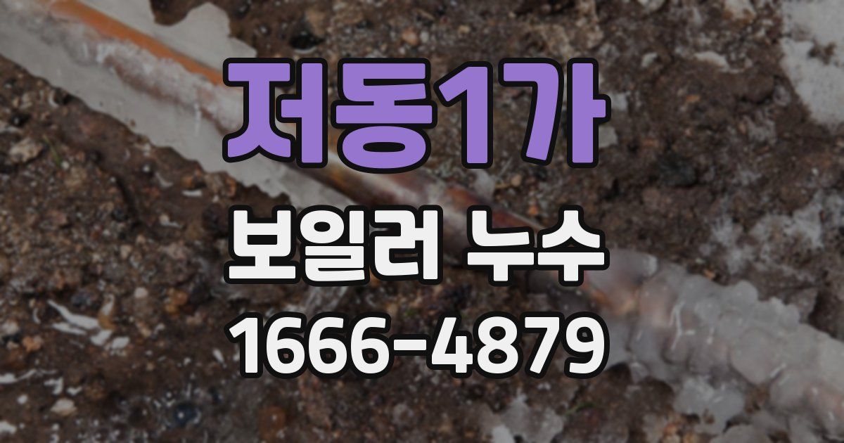 저동1가 보일러 누수