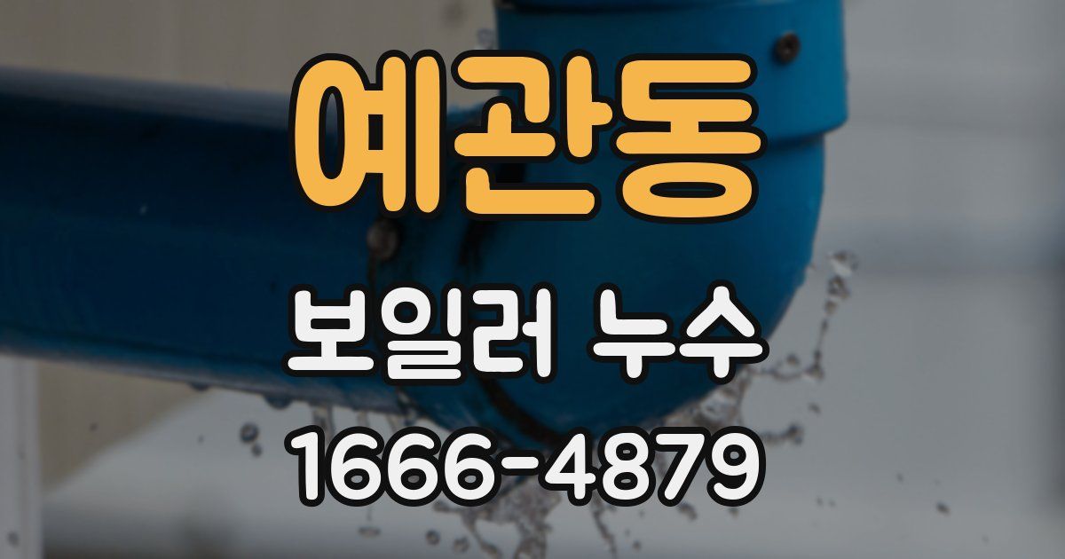 예관동 보일러 누수