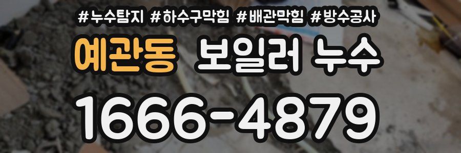 예관동 보일러 누수