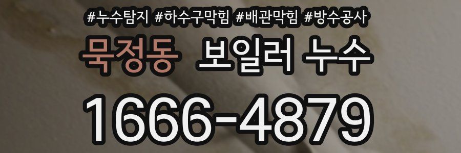 묵정동 보일러 누수